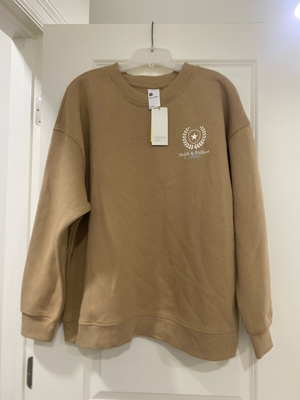 all in motion 
 Crewneck Sweatshirt - Tan